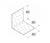 KM9 Kątownik 80x80x80 - 20 szt